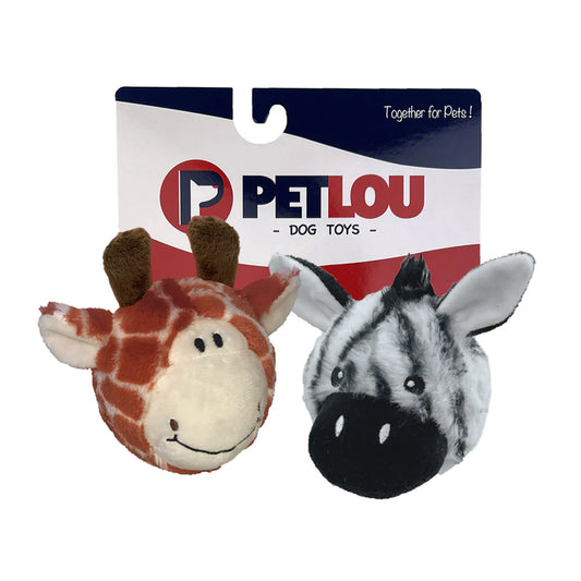 Twin Pack Giraffe + Zebra