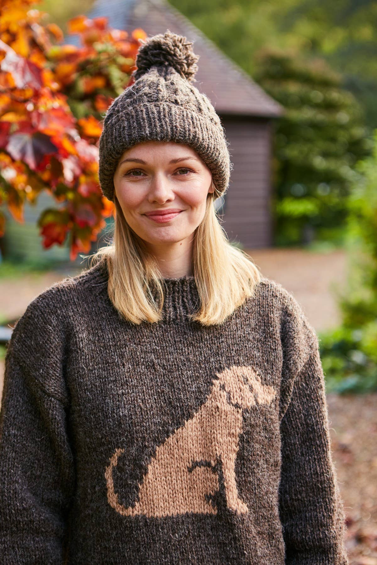 Labrador Brown Wool Hand Knit Sweater
