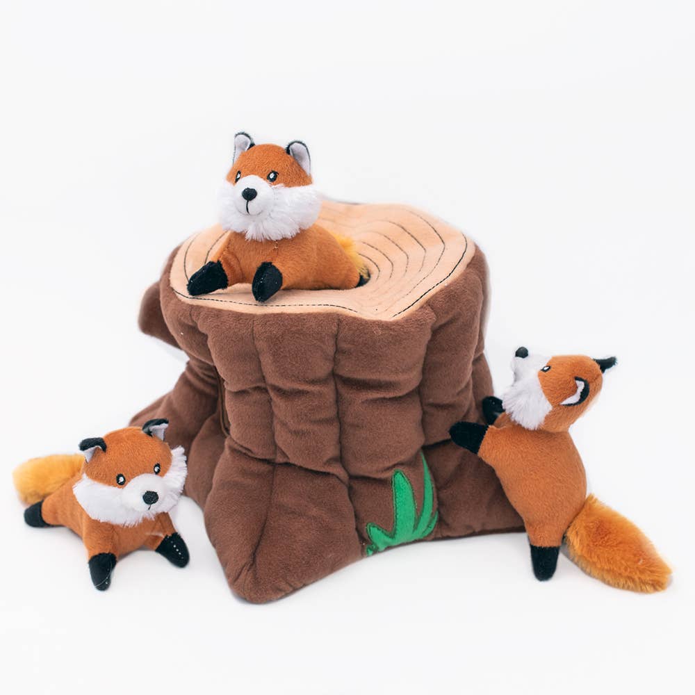 Zippy Burrow - Fox Stump - Dog Toy