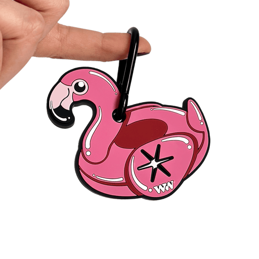 Flamingo Pool Floatie Poopy Loop® Dog Waste Bag Holder