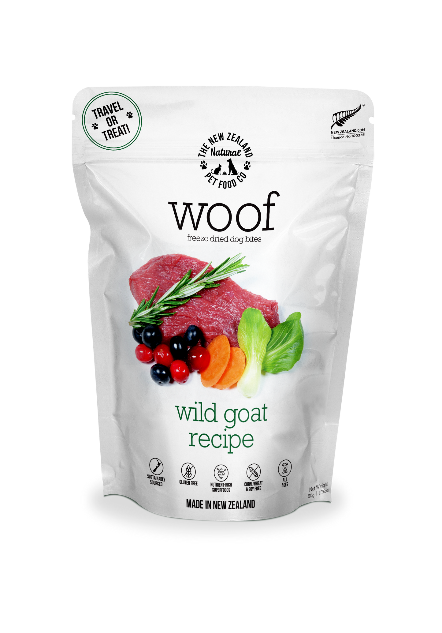 Woof Wild Goat Freeze Dried Dog Food