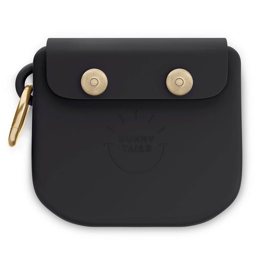 Ember Black Snap Dog Treat Pouch