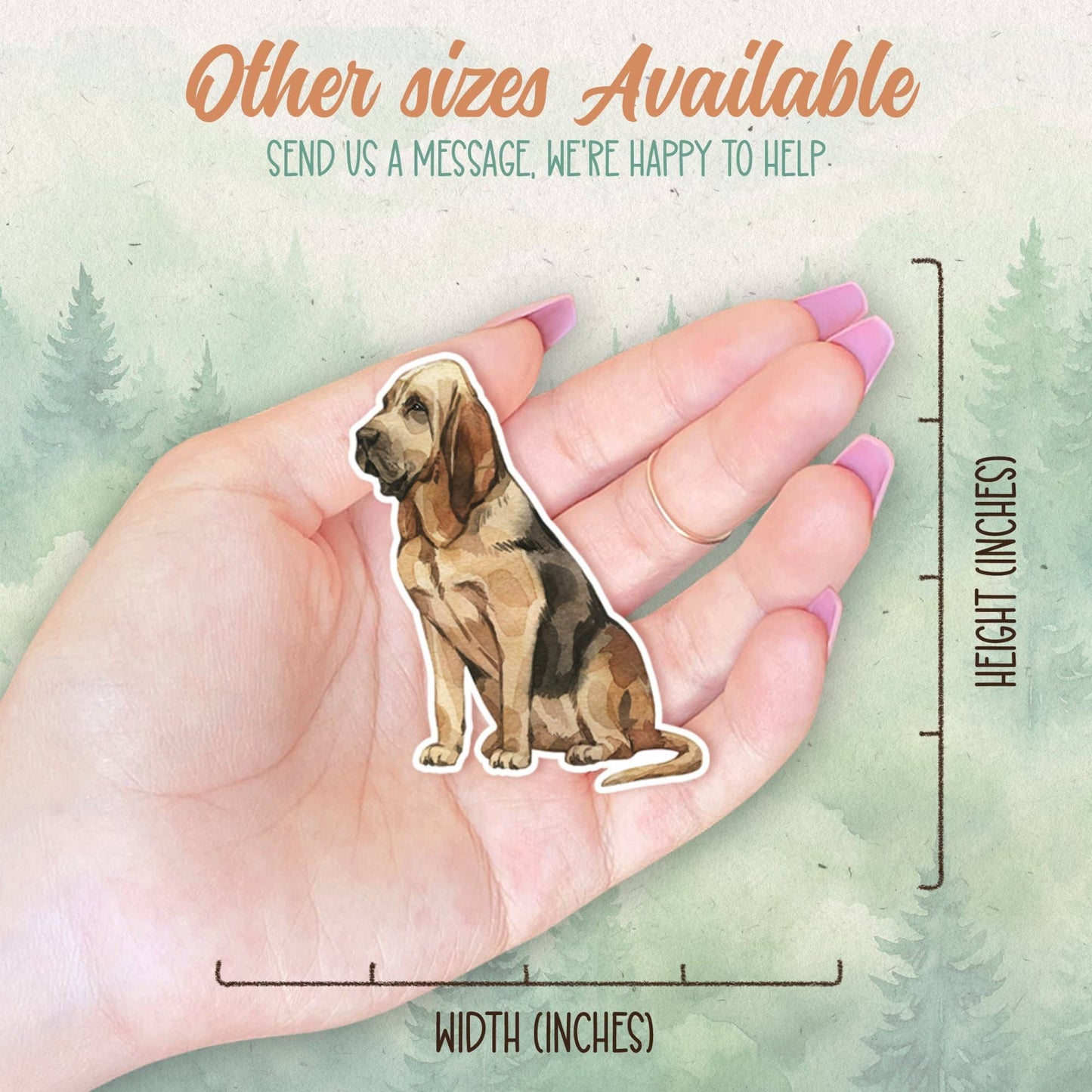 Bloodhound dog sticker