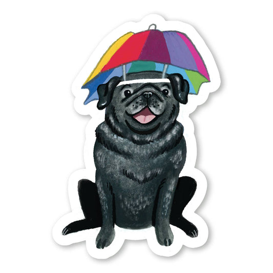 Summer Pug Sticker