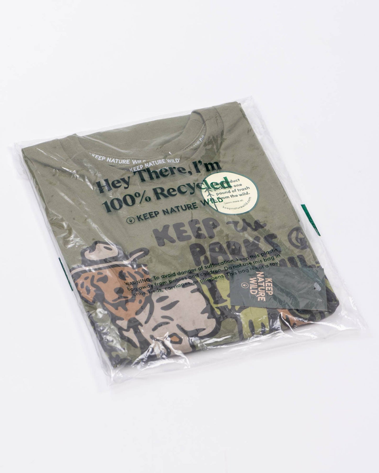Keep the Barks Wild Unisex Tee | Olive