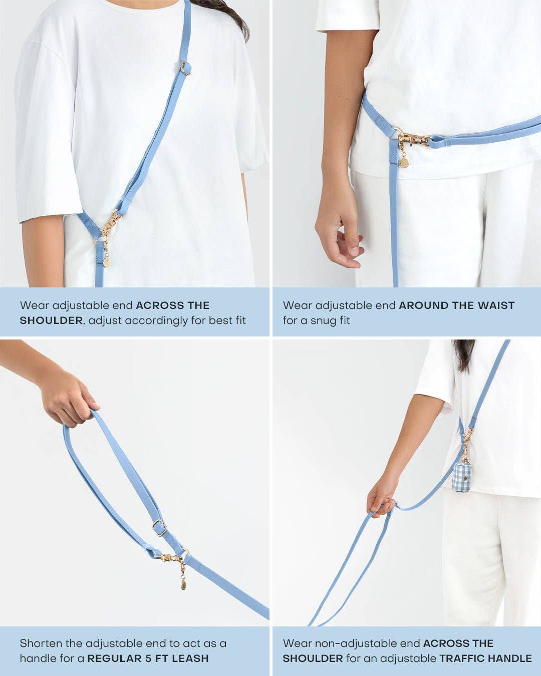 Lunar Glow 4-in-1 Convertible Hands Free Cloud Dog Leash