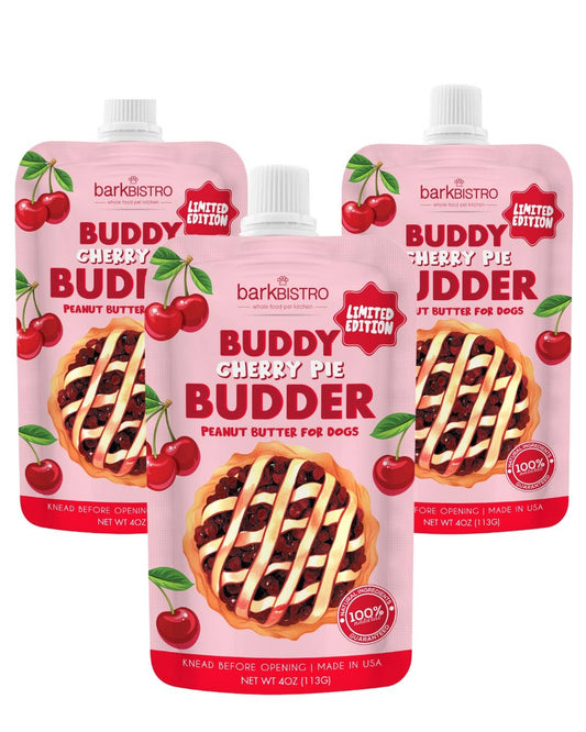 LIMITED EDITION Cherry Pie Buddy Budder - Dog Peanut Butter
