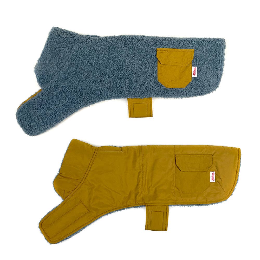 Dog Reversible Puffer/Teddy Fleece Coat