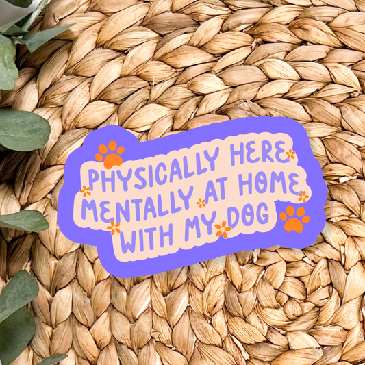 Dog Mom Dogs Waterproof Vinyl Sticker