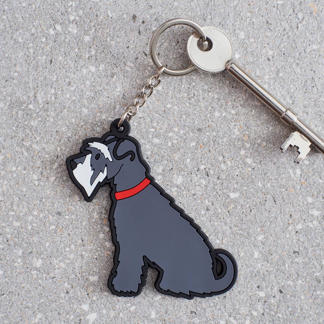 Keyring - Schnauzer (Grey)