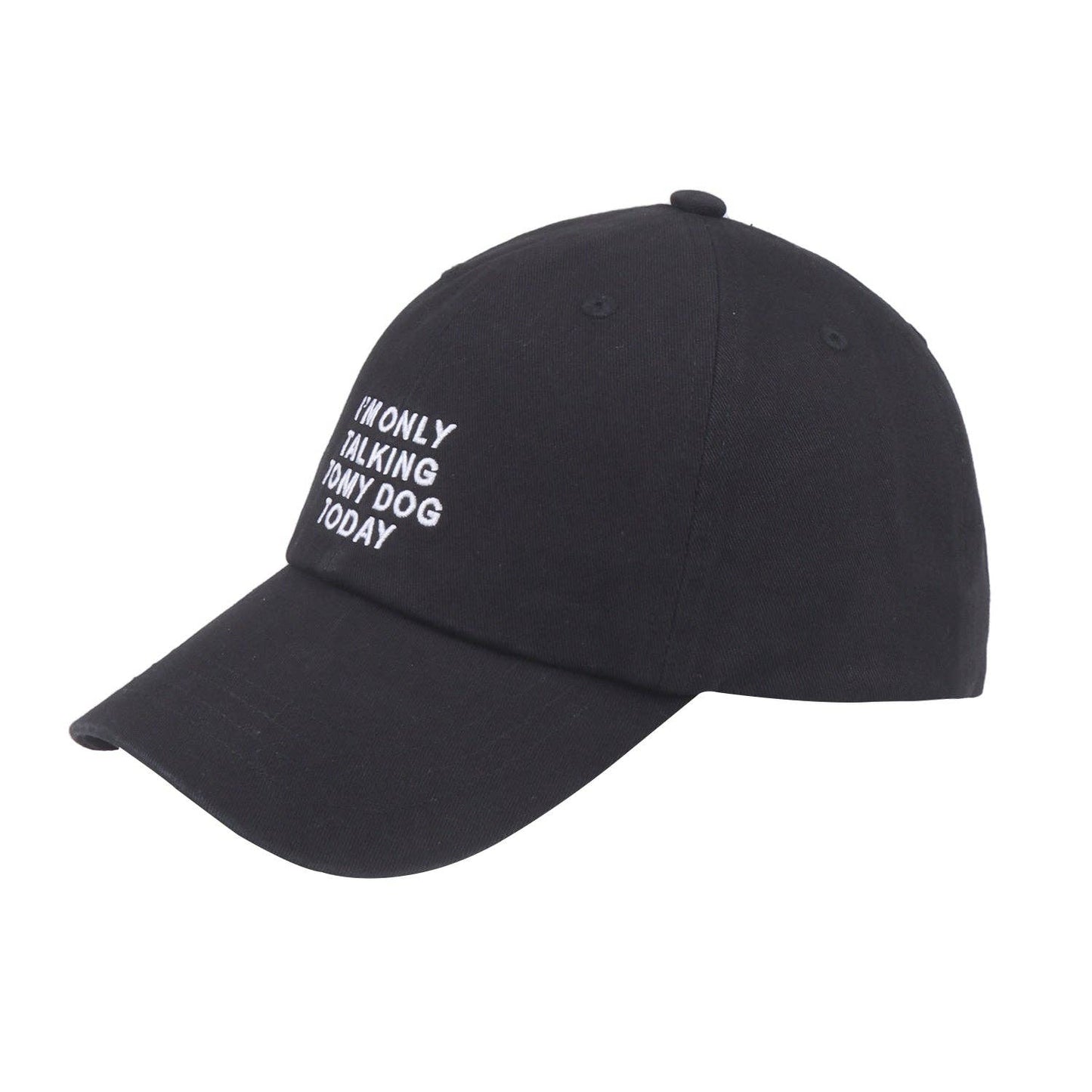 I'm Only Talking to My Dog Today Hat Black