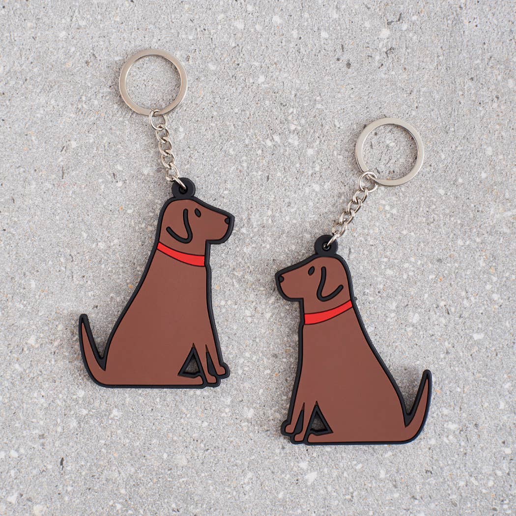 Keyring - Chocolate Labrador