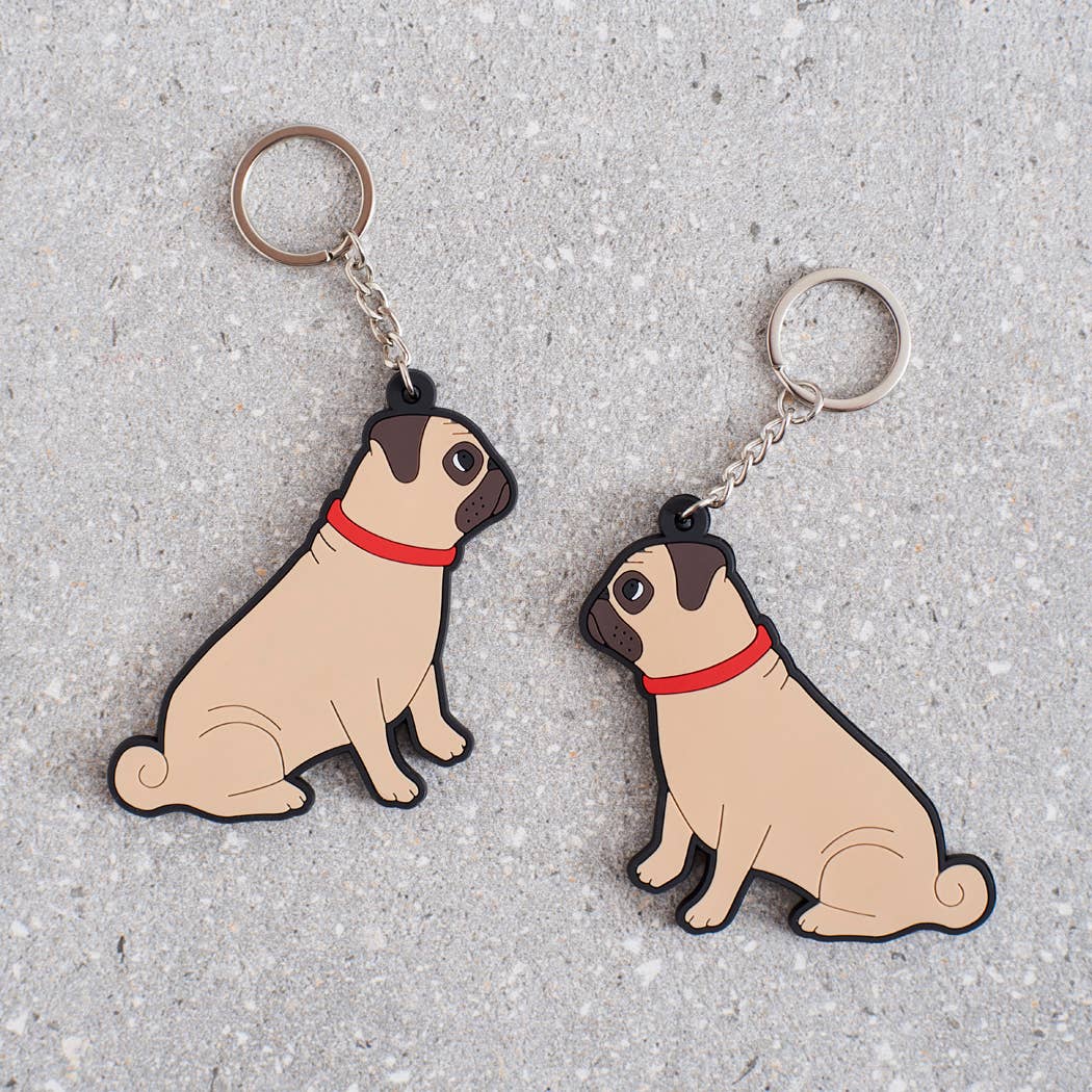 Pug Key Ring