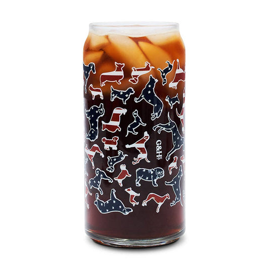 Dog Flag Cold Brew Glass