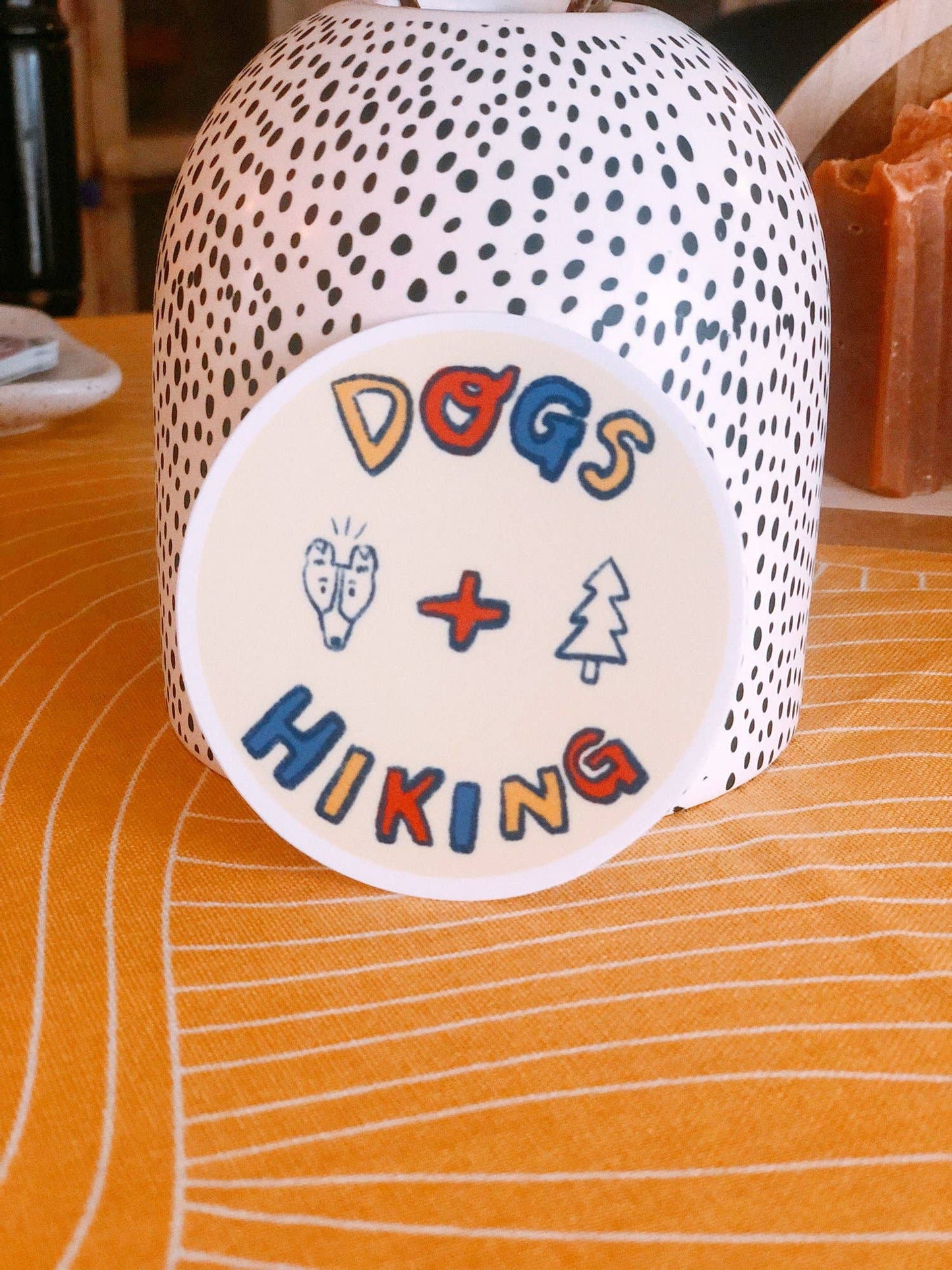 DOGS + HIKING Sticker