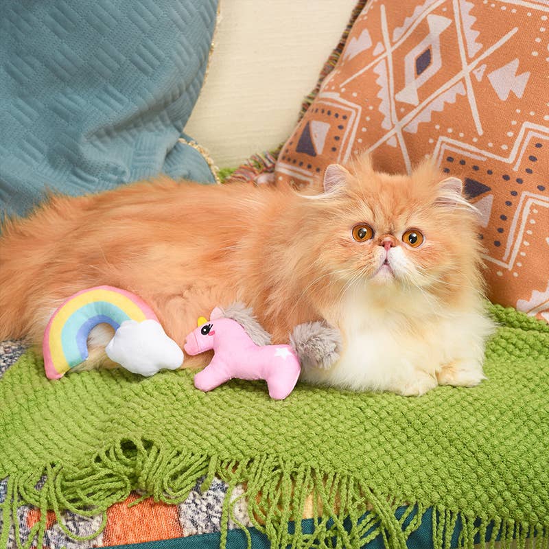 Unicorn & Rainbow - Cat Toy