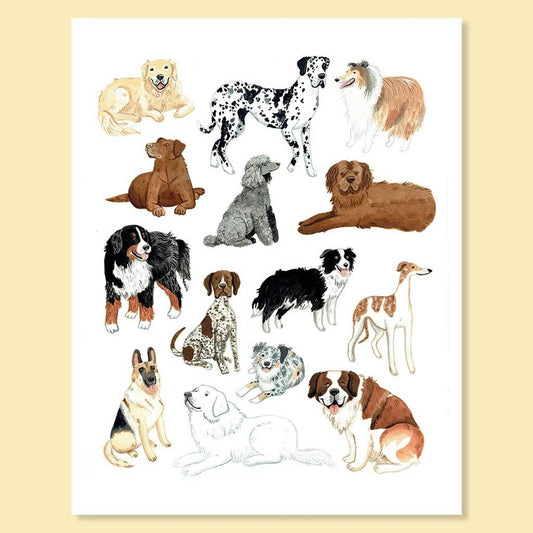 Large Dog Print: 8" x 10"