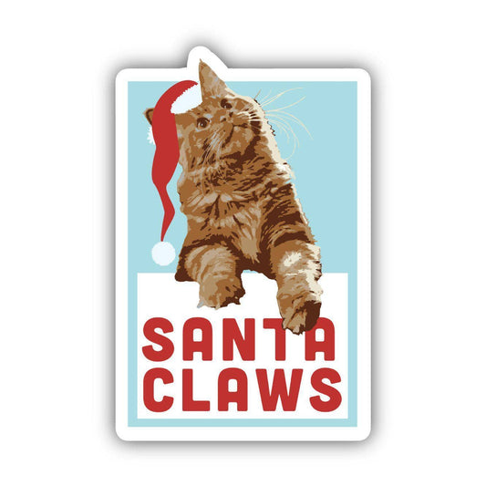 Santa Claws Sticker