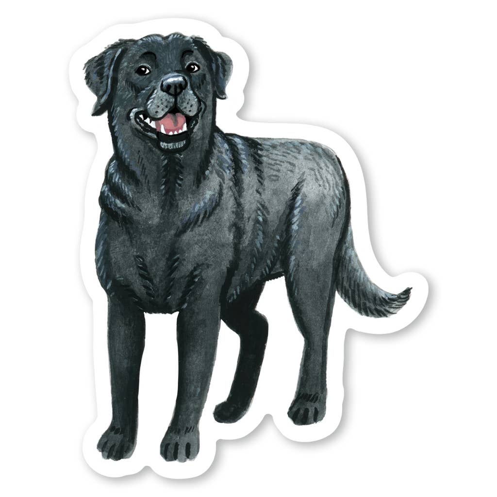 Black Labrador Sticker