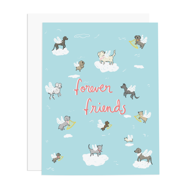 Forever Friends Dog Heaven Greeting Card