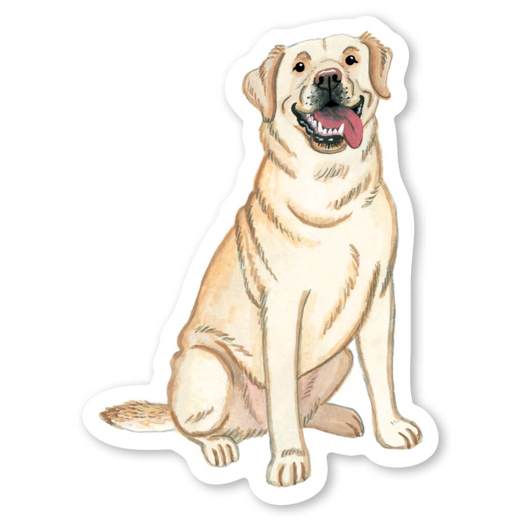 Yellow Labrador Sticker – Contigo Dogs